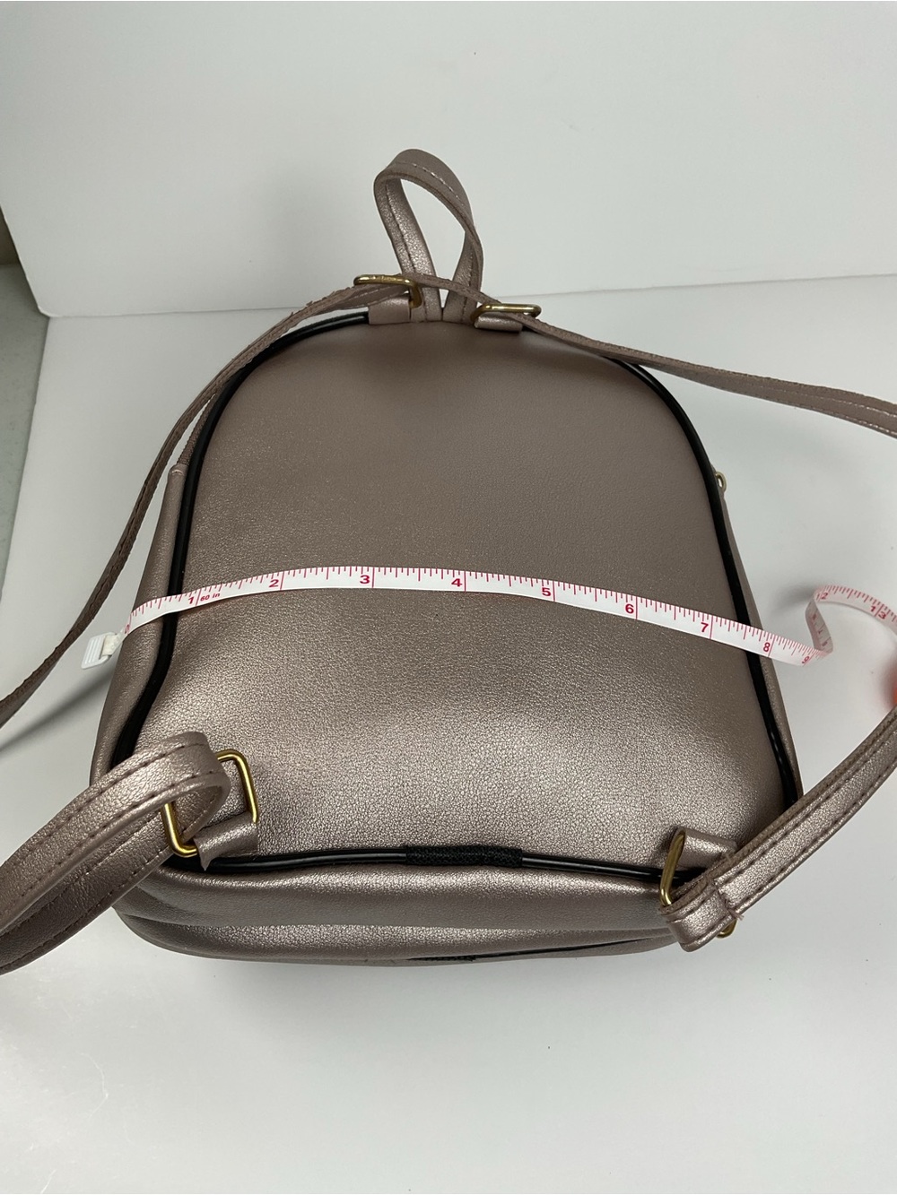 Ted Baker London Mini Backpack Bunny Bow Polka Dot Rose Gold Womens Bag Cut - Picture 8 of 9